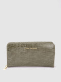 Lino Perros Women Croc Textured Zip Around Wallet