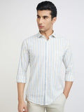 Park Avenue Men Pure Cotton Slim Fit Opaque Striped Casual Shirt