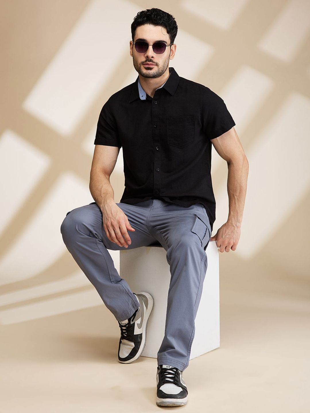 Being Human Men Slim Fit Opaque Casual Shirt