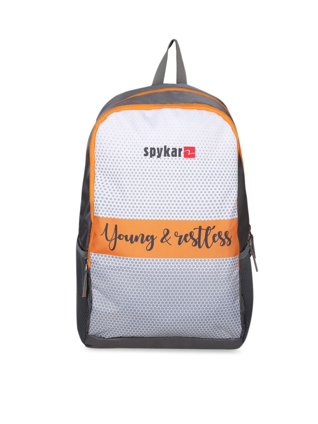 SPYKAR Typography Printed Medium Backpack