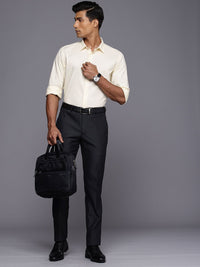 Raymond Men Textured Slim Fit Trousers