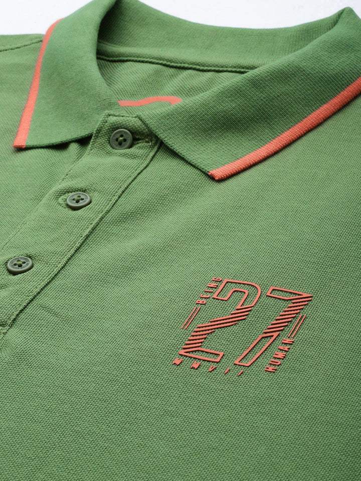 Being Human Short Sleeves Polo Collar Pure Cotton T-shirt