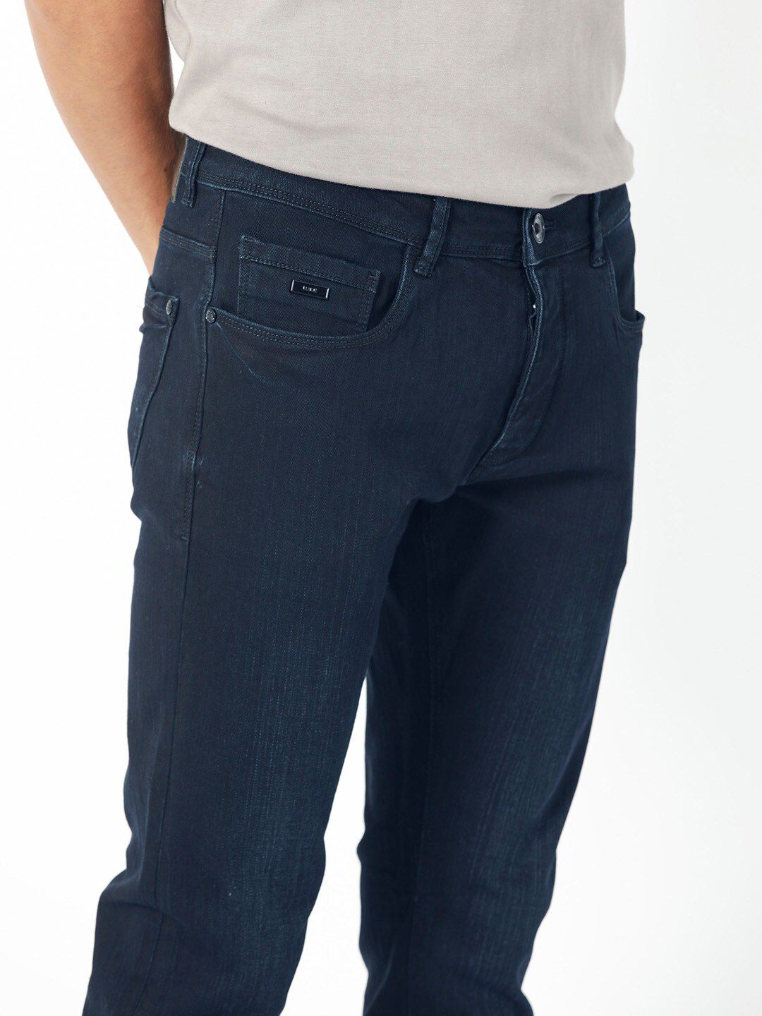 RARE RABBIT Men Holand Slim Fit Mid-Rise Cotton Stretchable Jeans