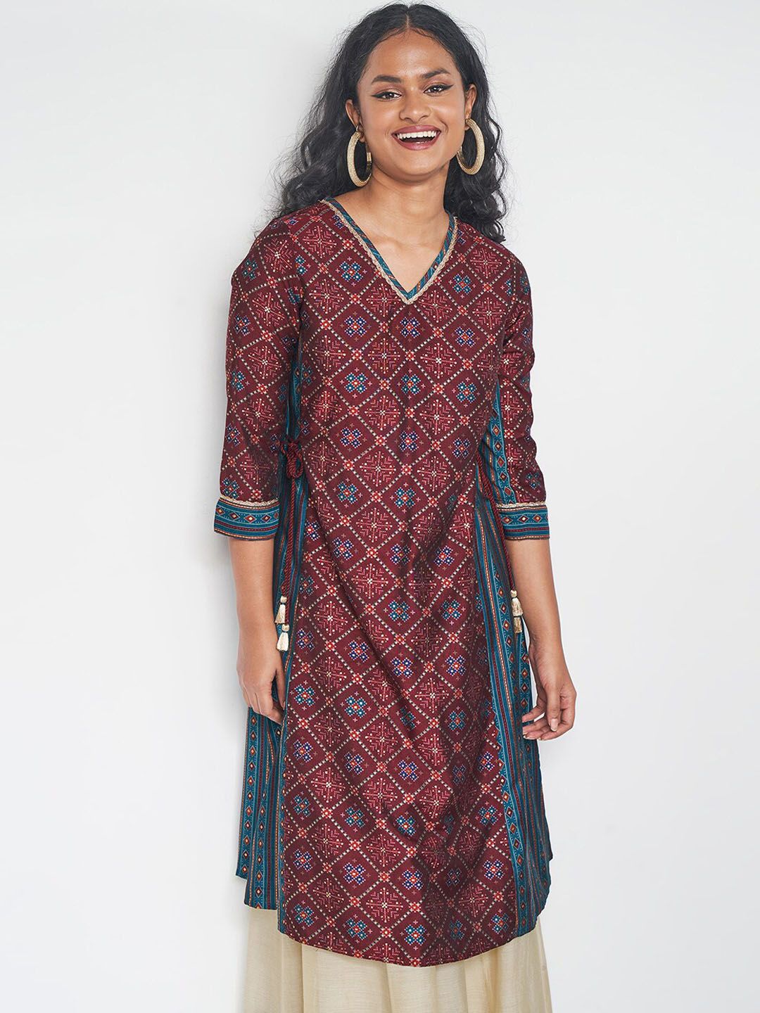 Global Desi Ethnic Motifs Printed Kurta