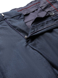 Raymond Men Checked Slim Fit Formal Trousers