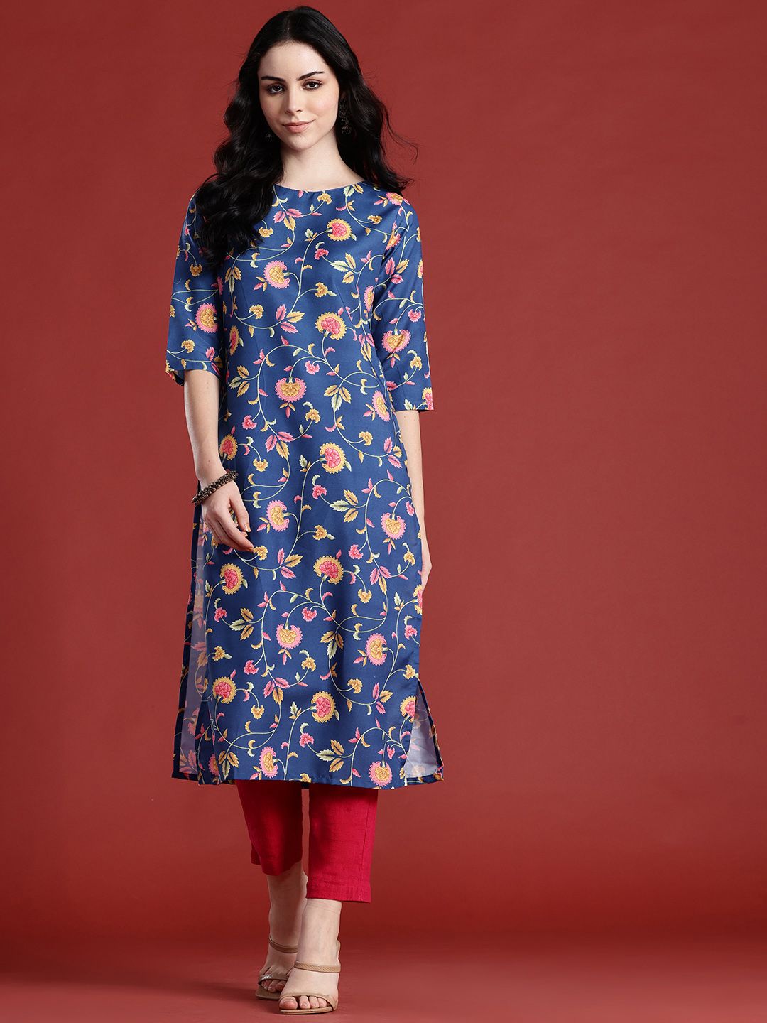 Anouk Women Floral Printed Kurta