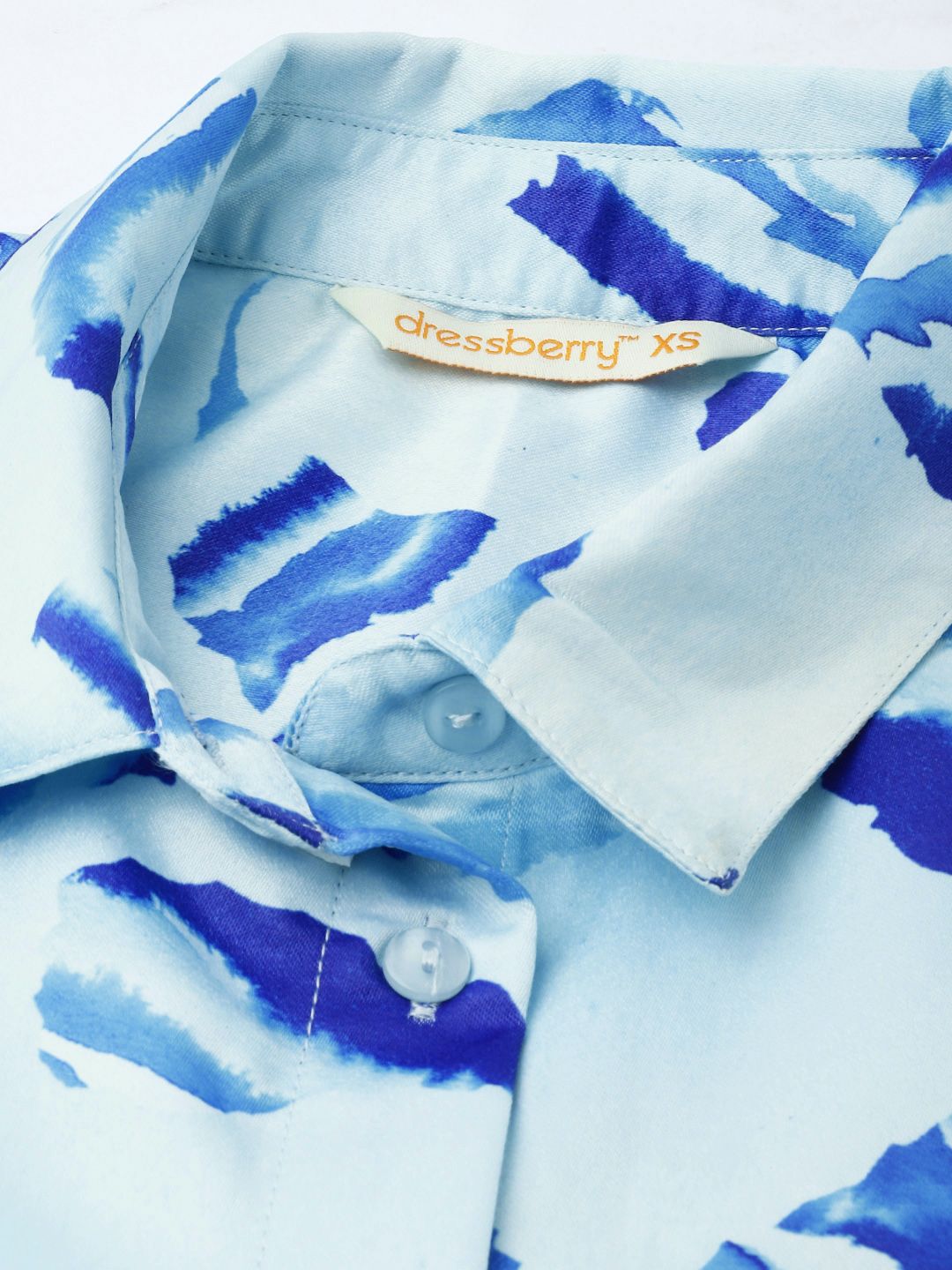 DressBerry Vintage Vibes Paisley Paradise Printed Shirt Style Mini Dress