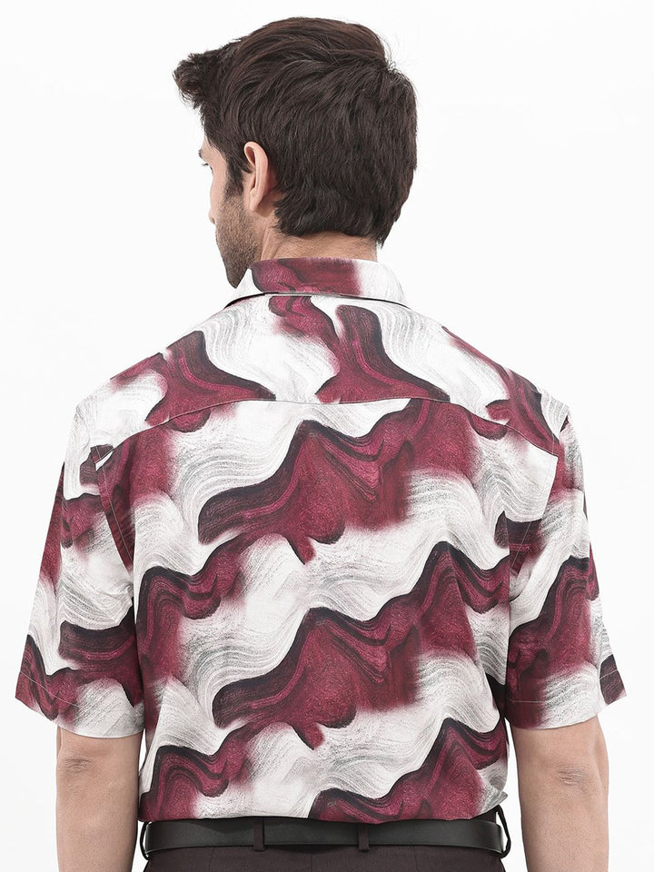 RARE RABBIT Men Tijon Regular Fit Floral Opaque Printed Shirt