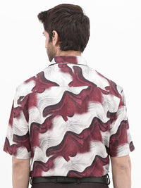 RARE RABBIT Men Tijon Regular Fit Floral Opaque Printed Shirt