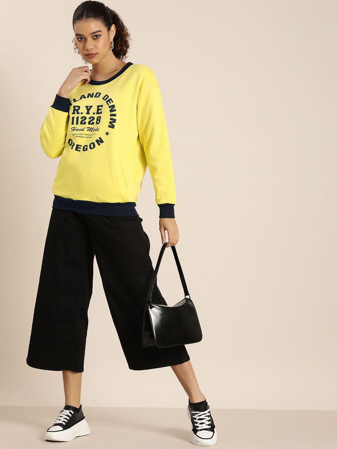 DILLINGER Women Printed Oversized Sweatshirt