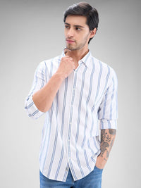 SPYKAR Men Slim Fit Opaque Striped Casual Shirt