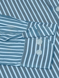 Thomas Scott  Classic Slim Fit Striped Pure Cotton Formal Shirt