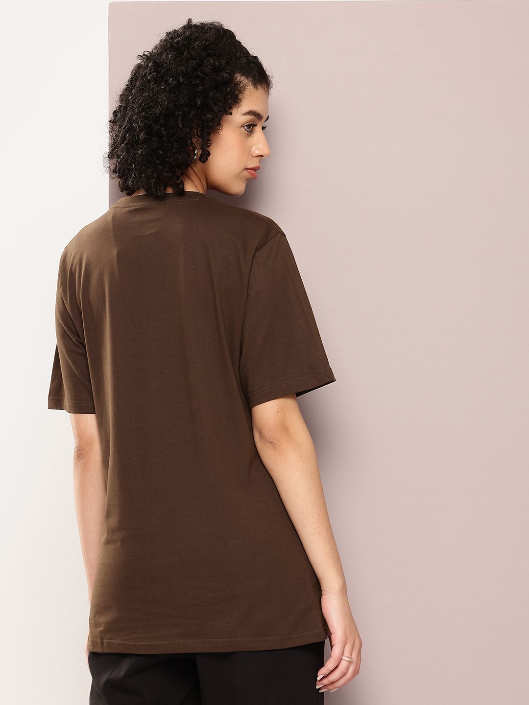 DILLINGER Women Typography Printed Oversized T-shirt