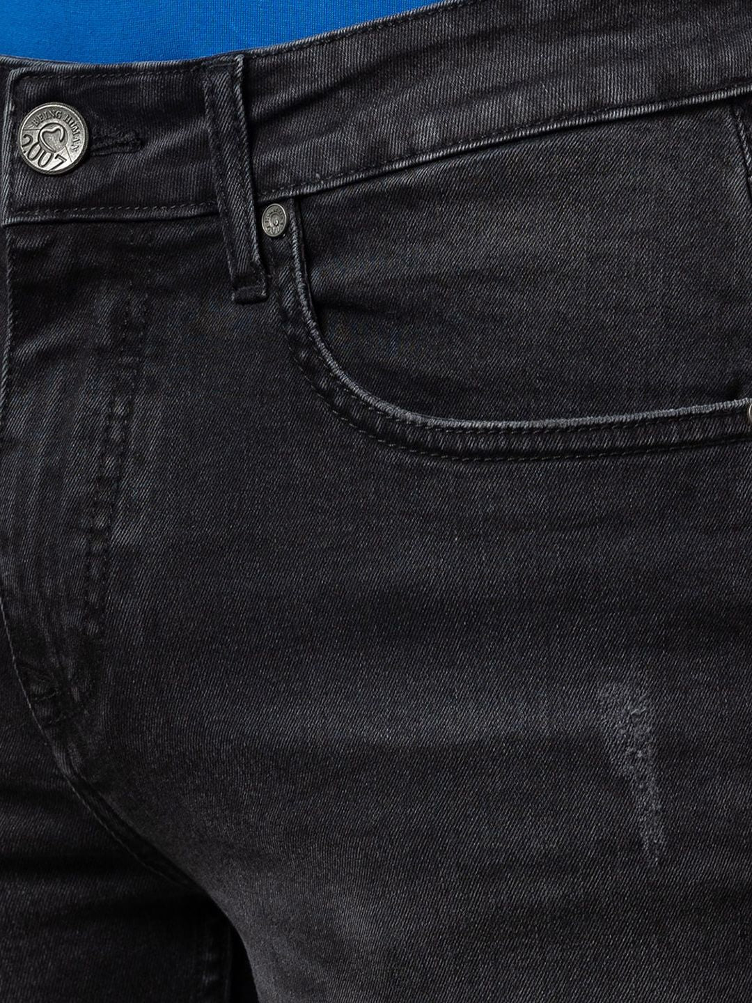 Being Human Men Slim Fit Clean Look Light Fade Jeans