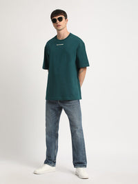 THE BEAR HOUSE Graphic Printed Round Neck Cotton Oversized T-shirt