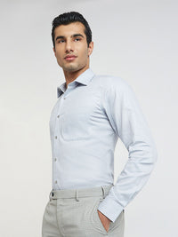 Raymond Textured Pure Cotton Slim Fit Formal Shirt