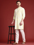 Anouk Dyed Pure Cotton Kurta with Trousers