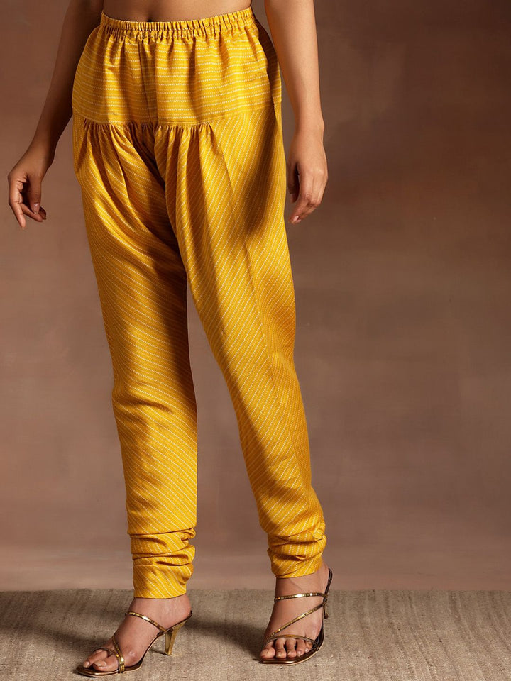 Libas Ethnic Motifs Printed Thread Work Anarkali Kurta With Churidar & Dupatta