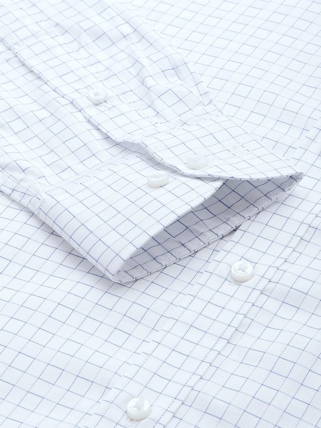 Raymond Slim Fit Pure Cotton Checked Formal Shirt