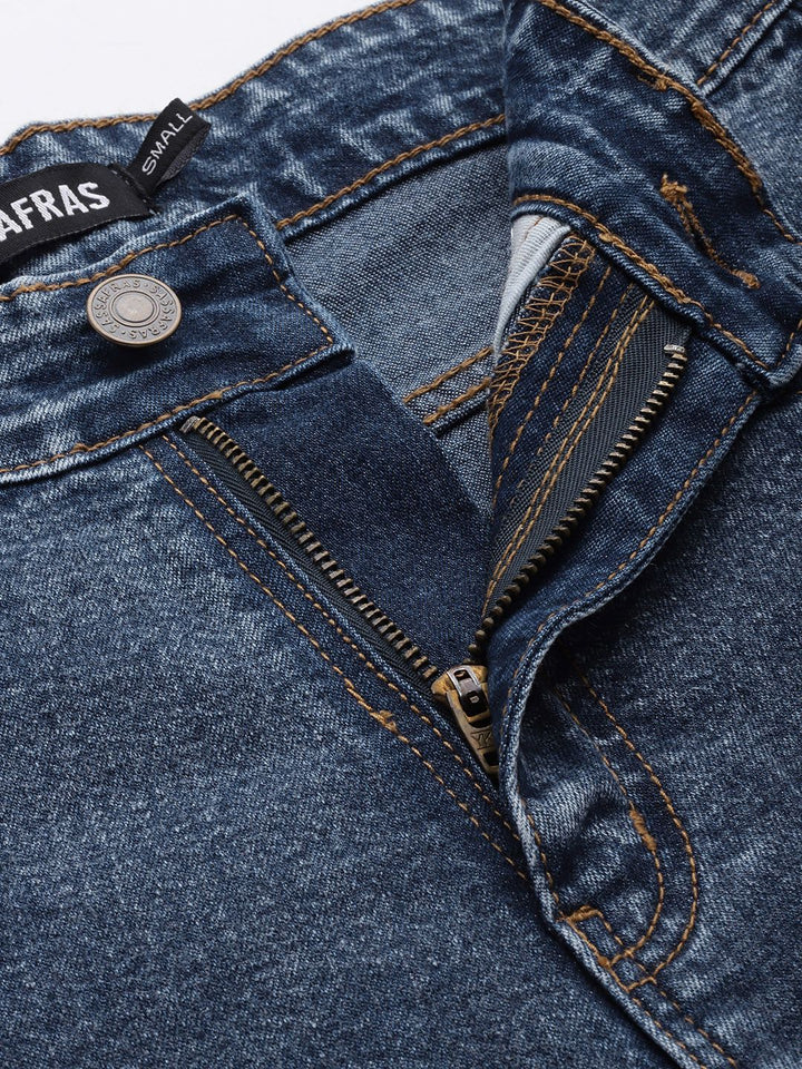 SASSAFRAS Women High-Rise Straight Fit Side Slit Jeans