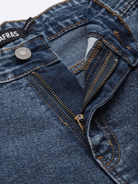 SASSAFRAS Women High-Rise Straight Fit Side Slit Jeans