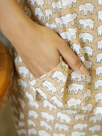 SANSKRUTIHOMES Women Printed Pure Cotton Night suit