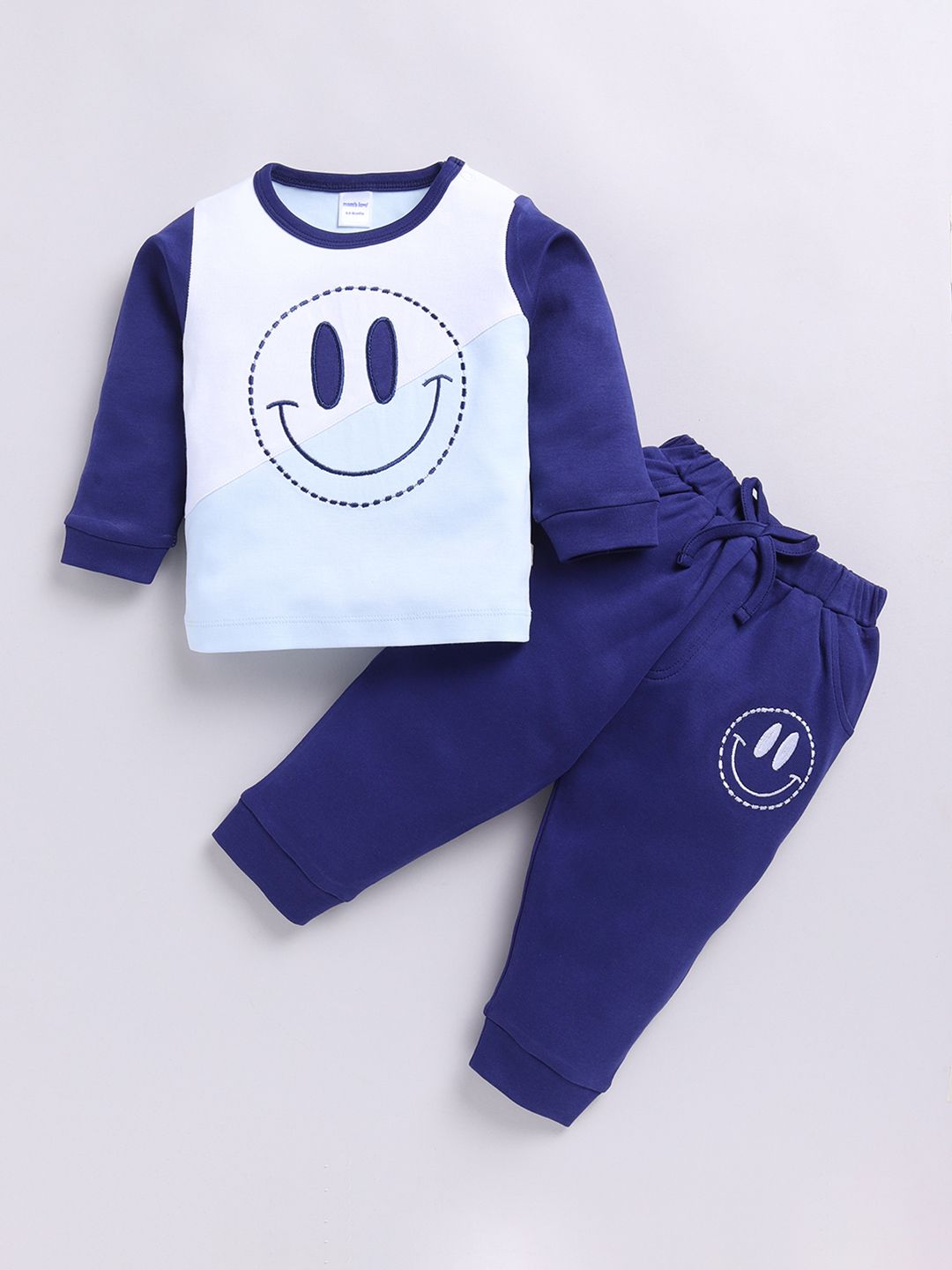 Moms Love Boys Printed Cotton T-shirt with Joggers