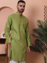 Jompers Men Woven Design Kurtas