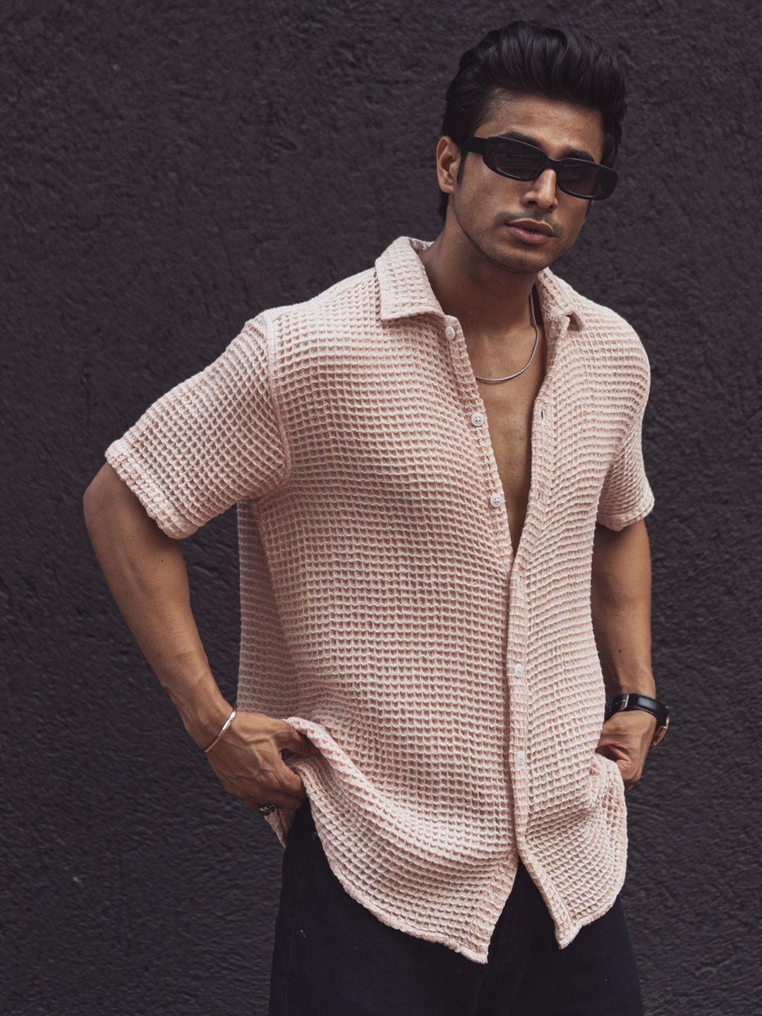 Powerlook Men Opaque Checked Casual Shirt