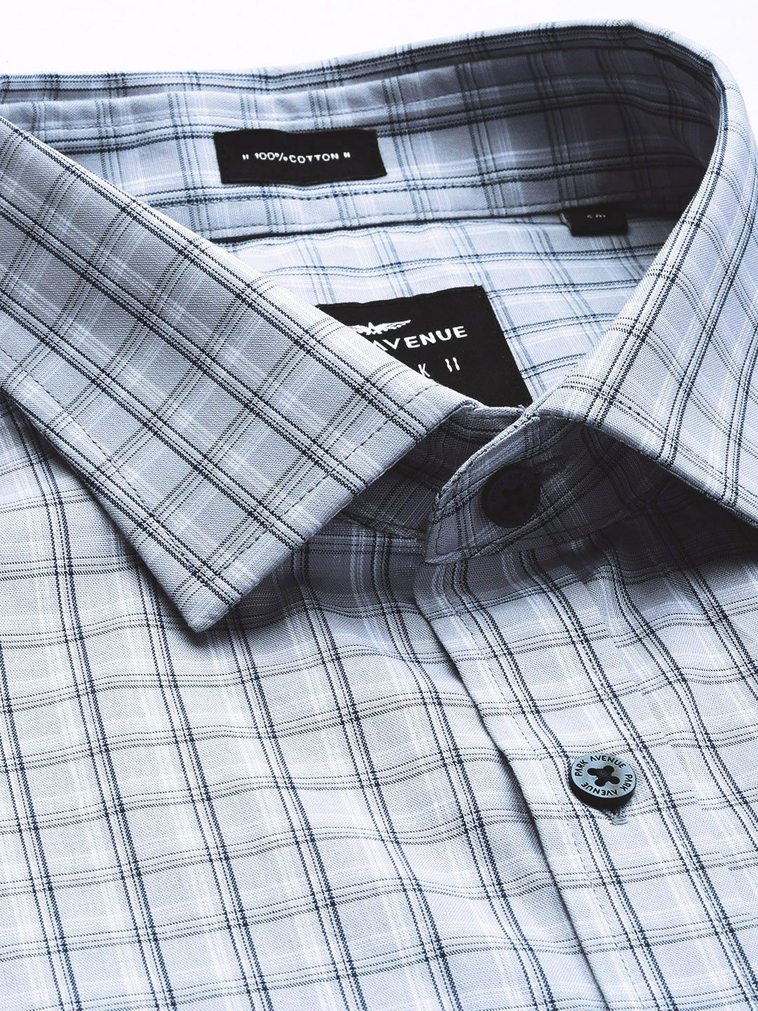 Park Avenue Slim Fit Pure Cotton Checked Formal Shirt