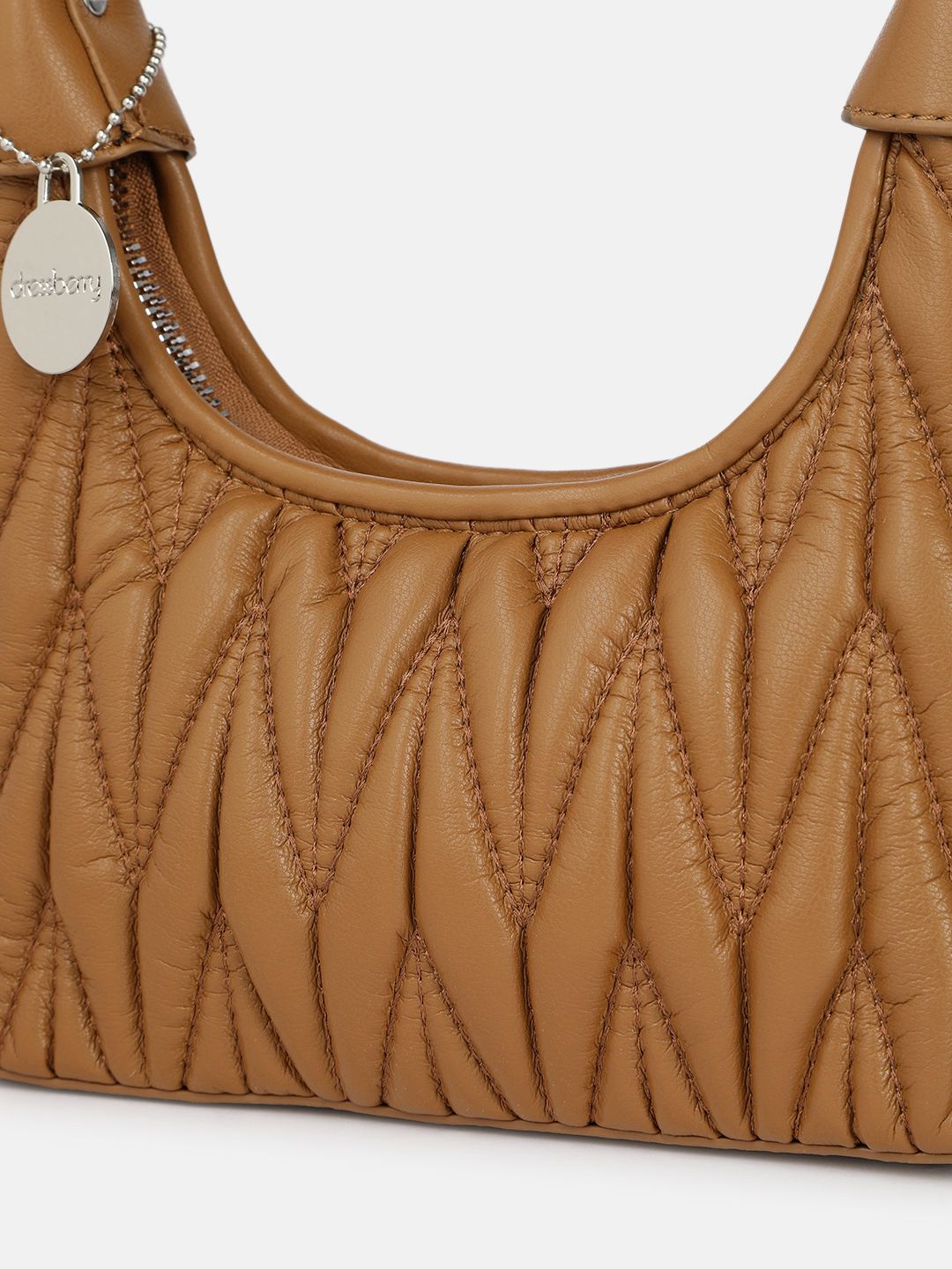 DressBerry Quilted Mini Hobo Bag