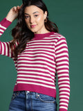 DressBerry Acrylic Striped Pullover