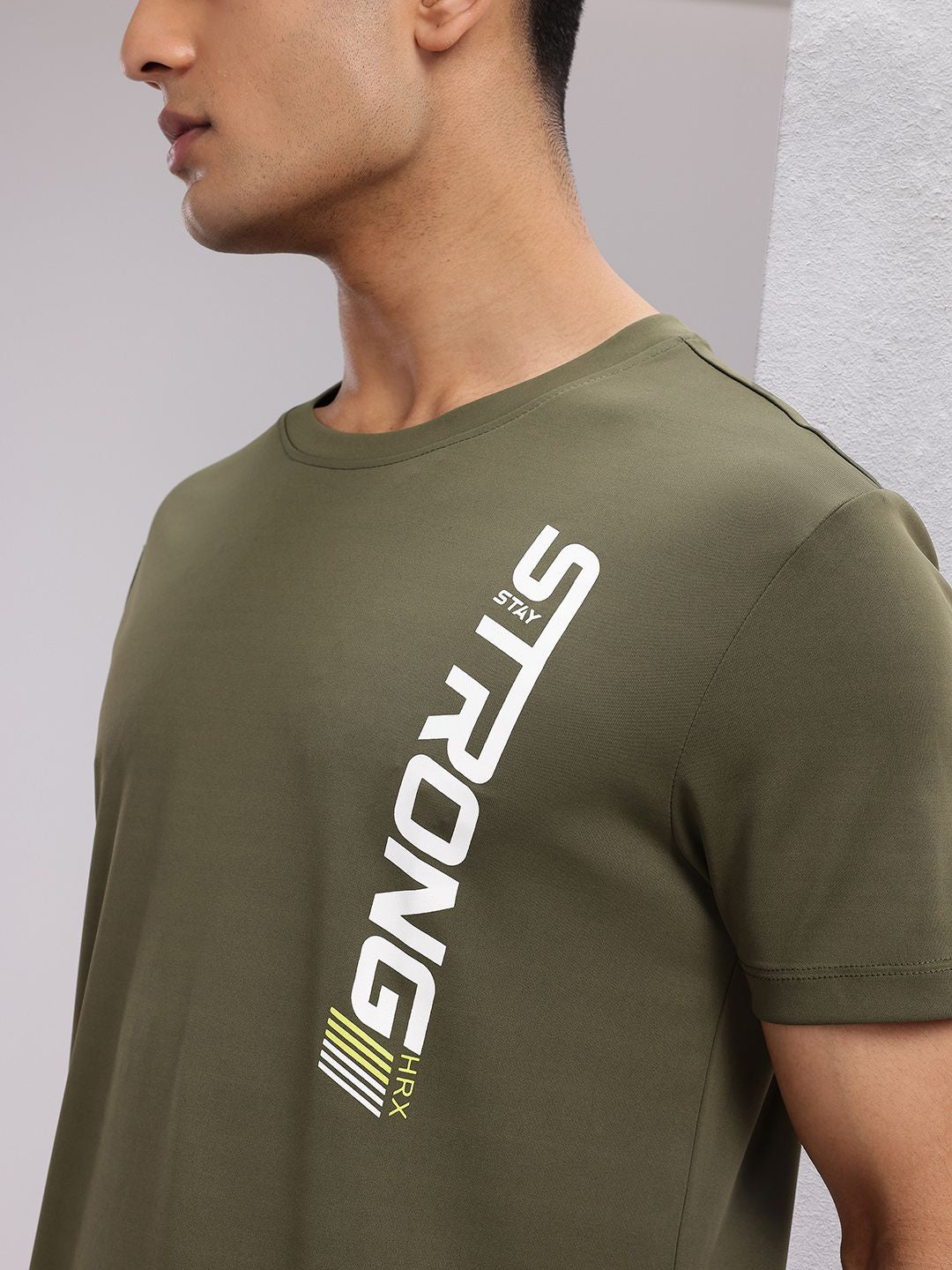 HRX by Hrithik Roshan Men Typography Printed Rapid-Dry Training T-shirt