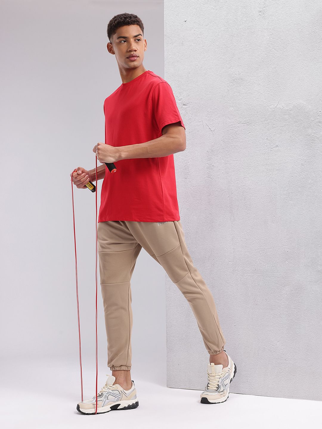 HRX by Hrithik Roshan Typography Printed Drop-Shoulder Sleeves Training T-shirt