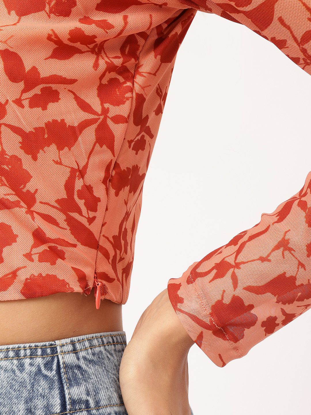 DressBerry Abstract Art Corset Style Crop Top