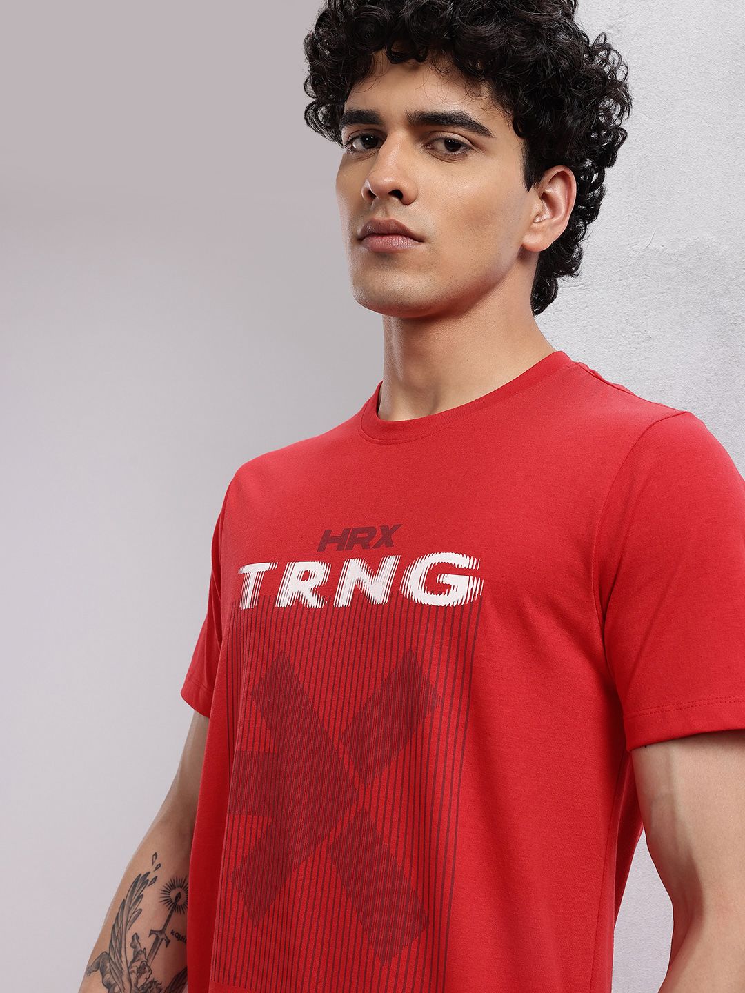 HRX by Hrithik Roshan Men Brand Logo Printed Training T-shirt
