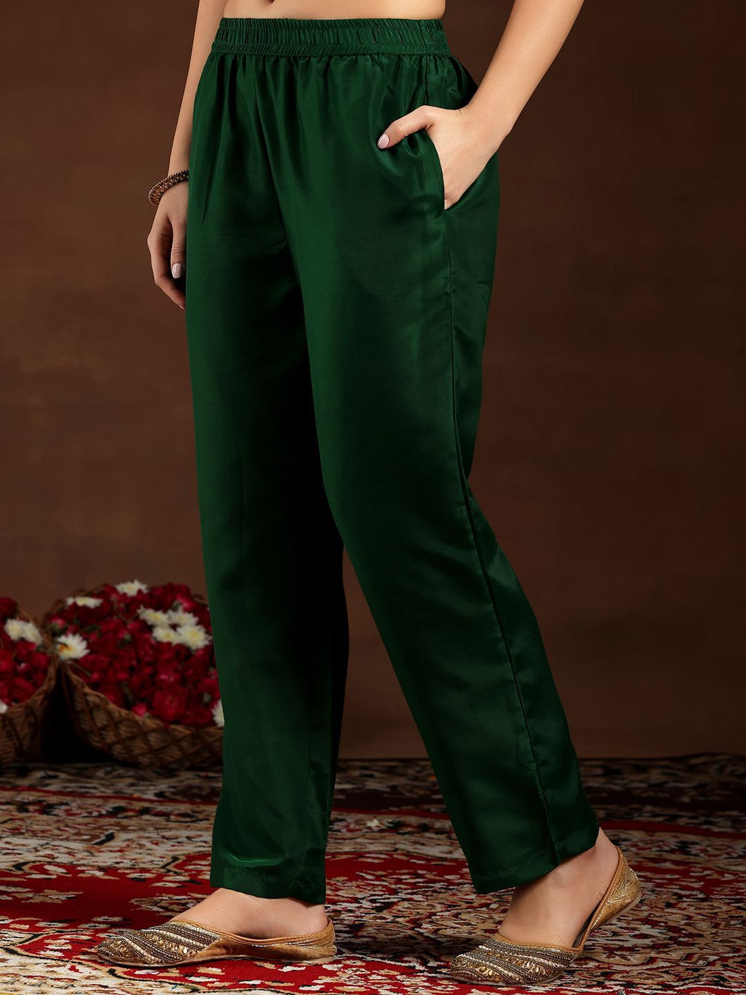 Libas Women Ethnic Motifs Regular Kurta with Trousers & Dupatta