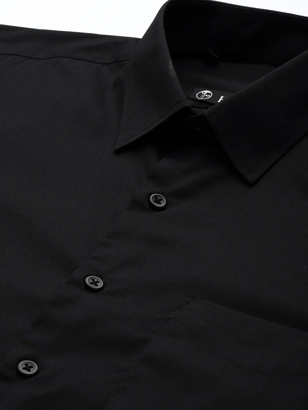 Hancock Relaxed Spread Collar Cotton Formal Shirt