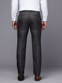Raymond Men Checked Slim Fit Formal Trousers
