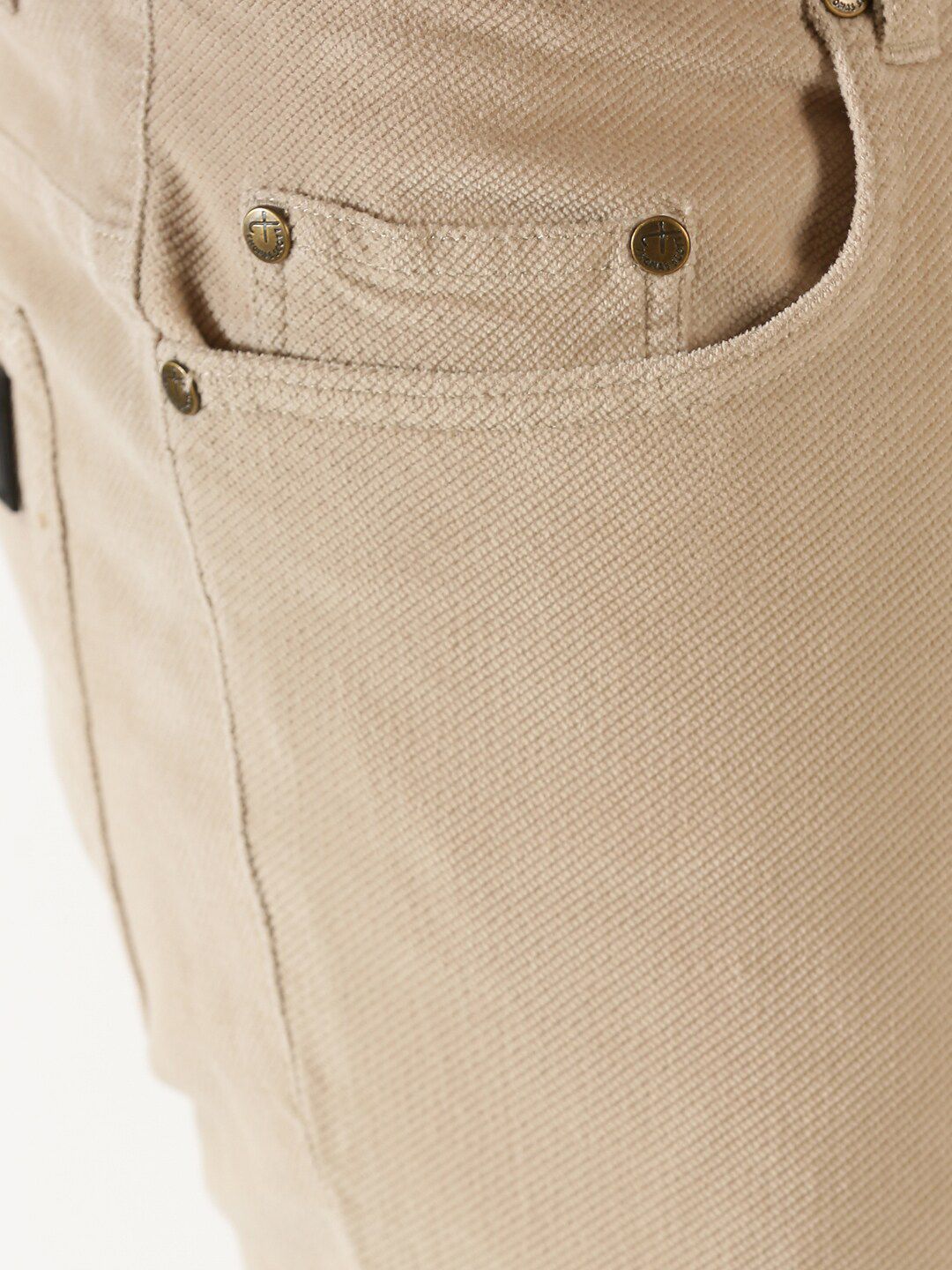 Thomas Scott Men Regular Fit Corduroy Chinos Trousers