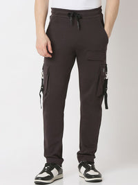 Spykar Men Straight Fit Mid-Rise Casual Track Pant