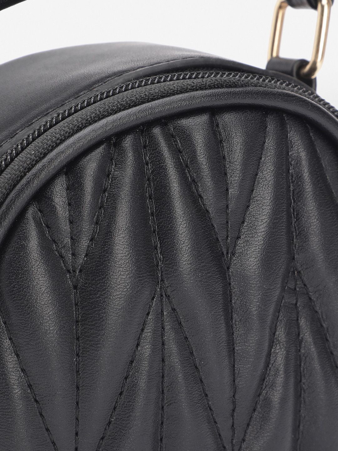 DressBerry Quilted Structured Handheld Bag