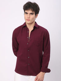 VASTRADO Men Classic Slim Fit Opaque Casual Shirt