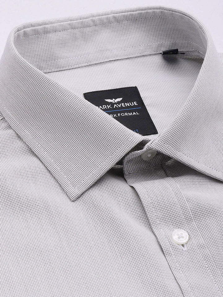 Park Avenue Slim Fit Micro Checks Opaque Formal Shirt