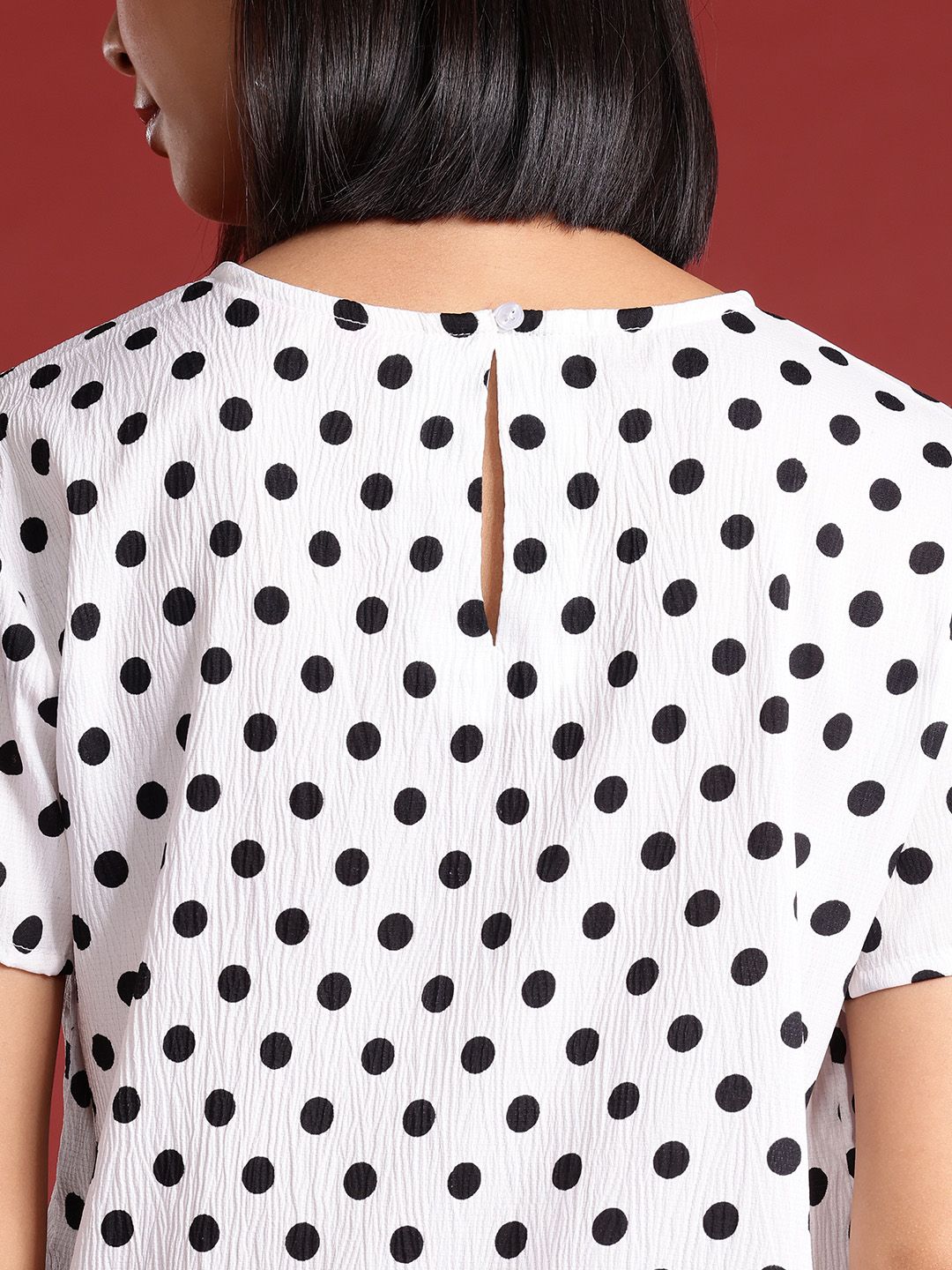 all about you Polka Dot Printed Top