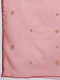 Indo Era Women Floral Embroidered Regular Sequinned Kurta with Trousers & With Dupatta