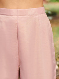 Indo Era V Neck Floral Embroidered Panelled A Line Kurta with Trouser & Dupatta