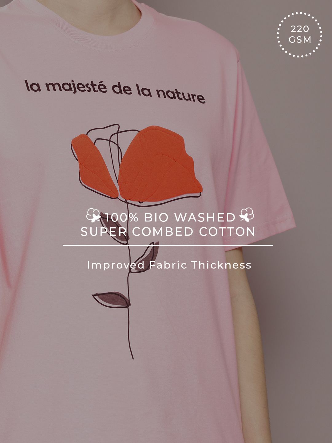 DILLINGER Printed Oversized Pure Cotton T-shirt