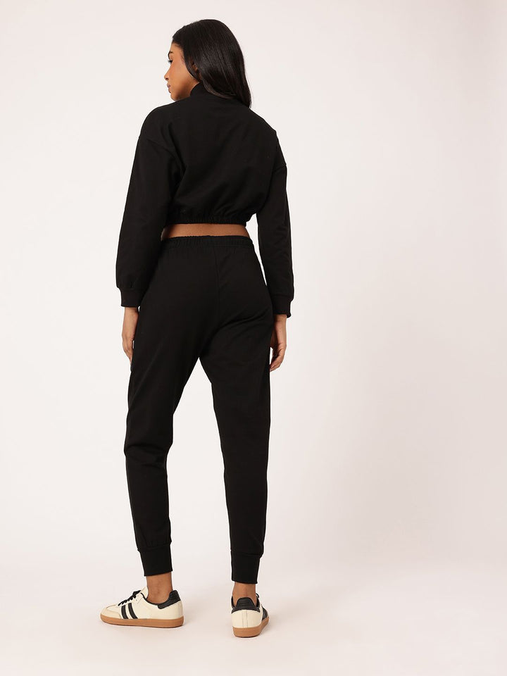 Kook N Keech Street Savvy Relaxed Crop Sweatshirt With Joggers Co-Ords Set