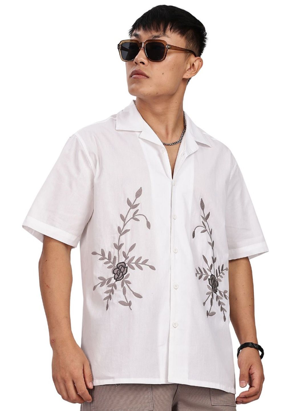 Baju Kasual Bercetak Bunga Eszett Lelaki